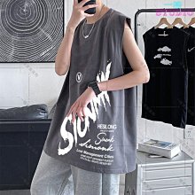 夏季健身背心 INS火爆 簡約背心 潮牌背心 坎肩汗背心男 韓版寬松背心 運動無袖t恤男 港風個性上衣 跑步運動T 歷史價格詳細信息