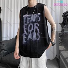 暗黑系無袖T恤男寬鬆男生背心男潮流純色汗衫打底坎肩吊嘎無袖背心運動背心男  59-真男人專賣店 歷史價格詳細信息