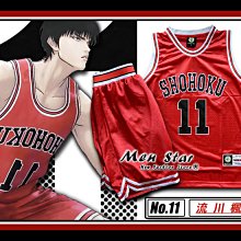 灌籃高手11號流川楓短袖t恤男女純棉半袖親子裝兒童裝T恤學生夏裝#男裝 歷史價格詳細信息