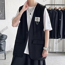 夏季男士休閑純色寬松背心運動坎肩背心男潮流T恤男夏純色打底衫 背心男 無袖背心满599免運 歷史價格詳細信息
