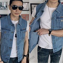 牛仔馬甲男 寬松大碼 無袖坎肩工裝 大口袋背心外套 美式復古 歷史價格詳細信息