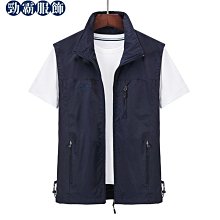 男生馬甲 馬甲男士春秋薄款休閑速干馬夾男大碼多口袋純色坎肩中年無袖外套 歷史價格詳細信息