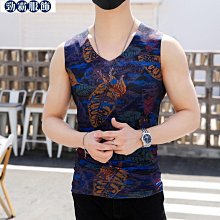 冰絲背心男3D提花工字暗花吊帶無袖t恤緊身運動緊身潮牌無袖男背心  運動健身背心 無袖背心 籃球背心 夏天涼感背心-潮流精選 歷史價格詳細信息