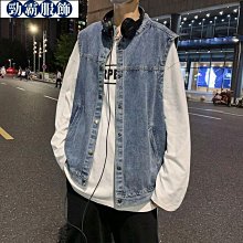 牛仔馬甲男寬鬆百搭休閒百搭背心外套復古工裝背心無袖外套大尺碼牛仔無袖上衣【B0221】 牛仔馬甲男士緊身無袖-潮流精選 歷史價格詳細信息