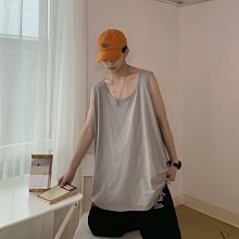 無袖t恤男士寬鬆背心跨欄運動籃球無袖外穿純棉假兩件背心男-潮流精選 歷史價格詳細信息