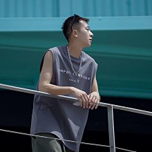 2024夏季男士印花背心運動健身背心男生 寬鬆型無袖t恤男 素色速乾 運動無袖 歷史價格詳細信息