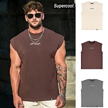 美式背心 重磅粗螺紋緊身緊身顯大運動健身無袖T恤 男 速乾背心-潮流精選 歷史價格詳細信息