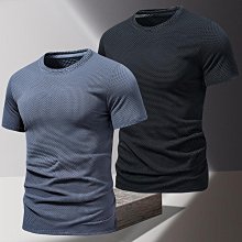 2024夏季冰絲格子polot恤短袖男寬松休閑薄款體恤無痕翻領男士t恤 男短袖t 男裝 歷史價格詳細信息