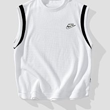 Nike/耐吉無袖背心坦克T恤 夏季新款男生運動寬鬆T恤無袖背心排汗衫籃球訓練服透氣速乾坦克上衣打底衫 素色 素T 歷史價格詳細信息