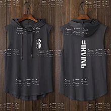 圓領無袖背心凱里歐文新款時尚籃球潮純棉個性無袖T恤寬松慢跑運動大碼背心男 歷史價格詳細信息