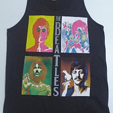 【Mr.17】 The Beatles 披頭四樂團 泰版進口金屬搖滾龐克背心無袖吊嘎黑背心團背心(HE611) 歷史價格詳細信息