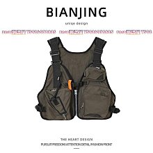 美式馬甲 戶外多口袋背心外 機能工裝馬甲 男士 新款 多功能 復古牛仔背心 克外 歷史價格詳細信息