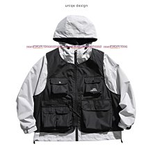 帥氣寬松復古多口袋純色工裝坎肩馬甲情侶外套青少年百搭無袖背心機能背心-雅怡尚品 歷史價格詳細信息