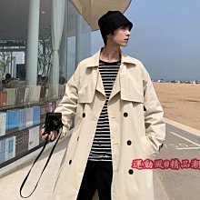 雙排扣風衣男中長款秋冬季外套韓版潮流帥氣英倫披風寬鬆日系大衣-时尚男装 歷史價格詳細信息