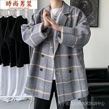 雙排扣風衣男中長款秋冬季外套韓版潮流帥氣英倫披風寬鬆日系大衣-时尚男装 歷史價格詳細信息