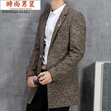 時尚方格子西裝三件套男 春季新款韓版修身商務西服套裝 歷史價格詳細信息
