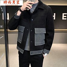 毛呢大衣男秋冬韓版潮流時尚休閒呢子風衣中長款帥氣寬鬆外套 歷史價格詳細信息