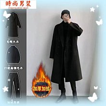 新款男裝 韓版中長款風衣男士呢子外套 毛呢大衣男 休閒男裝秋冬潮 中長款修身外套 帥氣 簡約時尚潮裝-潮男服飾 歷史價格詳細信息