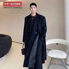 【】設計感風衣男中長款外套春秋季韓版潮流帥氣休閒百搭英倫 歷史價格詳細信息