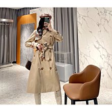 現貨 外套 風衣 棉衣 巴寶利B家女士vintage裁片棉質嘎巴甸Trench風衣外套bbrbur商務休閒英倫防水時-誠 歷史價格詳細信息