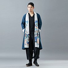 熱銷 中國風風衣襯衫外套M-5XL新款男裝棉麻襯衫唐裝漢服居士服長袖襯衫功夫衫禪衣假兩件風衣外套3色IJYS.12 可開 歷史價格詳細信息