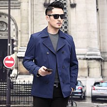 韓版雙排釦風衣外套暗黑設計感男裝2023年秋裝個性拼色單排扣夾克毛邊小眾外套寬松工裝外套 歷史價格詳細信息