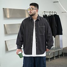 THE PANG潮牌大碼男裝秋季新款長袖牛仔襯衫胖子加肥加大寬松休閑 價格比較,價格查詢,歷史價格詳細信息