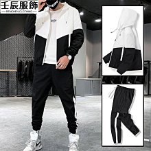 -5秋冬季男生長袖套裝 休閒運動套裝 防風外套運動長褲 兩件式套裝 連帽外套 休閒外套 路跑運動服 大尺碼套裝壬辰 價格比較,價格查詢,歷史價格詳細信息