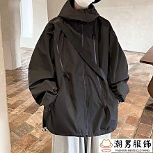 M-8XL  加大尺碼外套 大尺碼外套 大尺碼風衣 中長款連帽外套男風衣春秋潮流寬鬆休閒胖子加肥加大夾克 歷史價格詳細信息