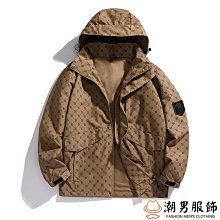 外套男士春秋季新款戶外衝鋒衣夾克潮牌寬鬆休閒情侶款登山服-潮男服飾 歷史價格詳細信息