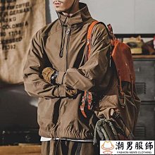 美式衝鋒衣大尺碼外套男日系cityboy情侶機能風工裝夾克立領連帽天天精選 歷史價格詳細信息