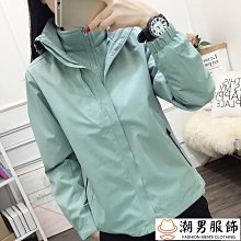 戶外衝鋒衣三合一男女款冬季外套連帽夾克可拆卸兩件套露營登山服-潮男服飾 歷史價格詳細信息