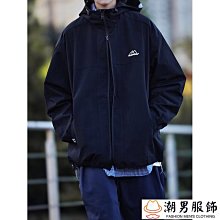 衝鋒衣男 3色 M-2XL 春秋季2023新款潮牌連帽外套 情侶款港風潮流百搭休閒夾克上衣-潮男服飾 歷史價格詳細信息