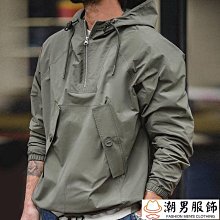 衝鋒衣 擋風 防風衝鋒衣男薄款單層春防風防水加大尺碼外套休閒男士夾克訂製logo-品爵男装 歷史價格詳細信息