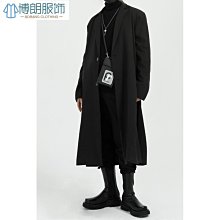 熱款 日系風衣男長款加厚毛呢大衣三件式潮牌寬鬆毛呢外套休閒搭配一套-时尚男装 歷史價格詳細信息