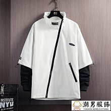 2023新款大碼男裝春秋季夾克中年肥佬加肥加大寬松休閑棒球領外套 歷史價格詳細信息