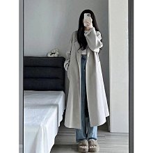 灰色毛呢外套女2023秋冬新款赫本風韓系爆款小個子高級感呢子大衣 歷史價格詳細信息