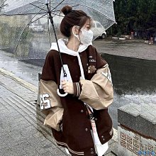 棒球服外套女學生2021秋冬韓版寬松日系甜酷拼接袖百搭夾克外套【10月31日發完】超夯 精品 歷史價格詳細信息
