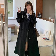 風衣外套 中長款風衣 長袖修身風衣 春秋加厚男風衣中長款韓版修身青學生寬松大碼大衣薄款外套男潮-港仔男裝 歷史價格詳細信息