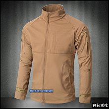 【野戰搖滾-生存遊戲】 指揮官鯊魚皮潛行者軟殼外套【泥色】立領款 鯊魚皮外套衝鋒衣軟殼衣登山風衣沙色狼棕色 價格比較,價格查詢,歷史價格詳細信息