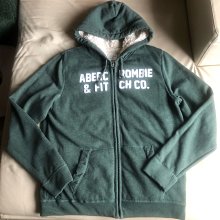 （Size L) Abercrombie & Fitch A&F 絨毛保暖刺繡連帽外套(3214) 歷史價格詳細信息