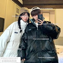 棉服美式雙面穿格紋羽絨棉服外套女冬季加厚設計感小眾派克服情侶棉衣 歷史價格詳細信息