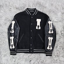 棒球外套 日系拼接皮袖立體電繡八號球外套 夾克 毛呢外套【TJ1001】現貨＋預購 男女可穿 歷史價格詳細信息