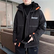 男生秋冬外套 厚外套 男士外套 百搭休閒韓版外套夾克外套 中長款型男男生外套 連帽派克服保暖棉服棉衣男生上衣 歷史價格詳細信息