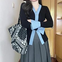 春秋撞色v領開衫毛衣男日系復古寬松潮流針織衫ins情侶慵懶風外套特惠超夯 精品 歷史價格詳細信息