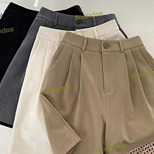 工裝短褲女夏季薄款高腰顯瘦寬鬆a字直筒西裝休閒中褲闊腿五分褲 歷史價格詳細信息