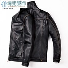 【熱賣精選】真皮皮衣男頭層牛皮立領皮夾克男士真皮外套秋冬新款機車單皮休閒帥氣男裝 歷史價格詳細信息