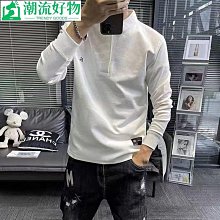 新品上架  男士POLO衫 保羅100%純棉 重磅春秋新款長袖T恤 男士寬鬆大尺碼刺繡Polo衫男上衣 歷史價格詳細信息