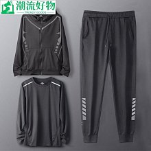 -5秋冬季男生長袖套裝 休閒運動套裝 防風外套運動長褲 兩件式套裝 連帽外套 休閒外套 路跑運動服 大尺碼套裝壬辰 歷史價格詳細信息