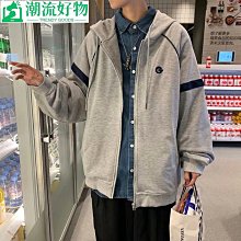 韓版潮流連帽衛衣男士寬鬆潮牌百搭上衣港風新款印花休閑外套（LR003）【壹號站】 歷史價格詳細信息